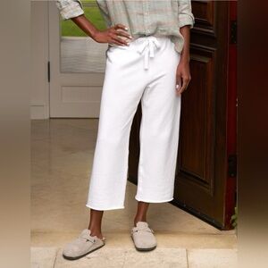 Frank & Eileen Catherine 24” Favorite Sweatpants in White Cotton Terry